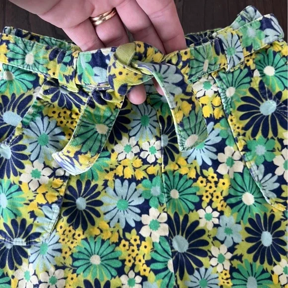 GAP Kids Floral Mini Skirt - Green, Yellow, Blue - Size 5 - Picture 5 of 9